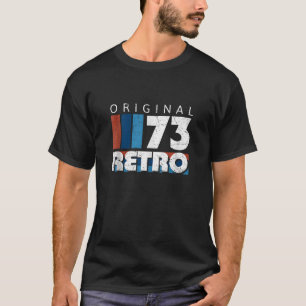 1973 verjaardagsretro Limited Edition mannen twee T-shirt