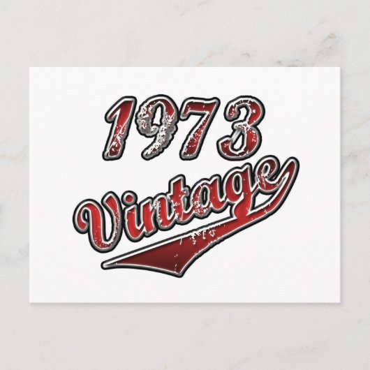 1973 Vintage Briefkaart (Voorkant)