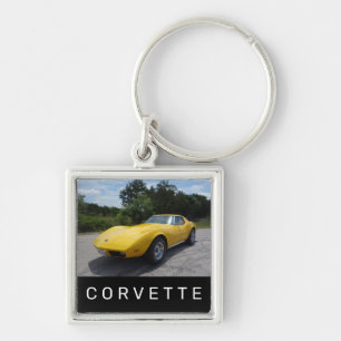 1973 Yellow Corvette Classic Style Sleutelhanger