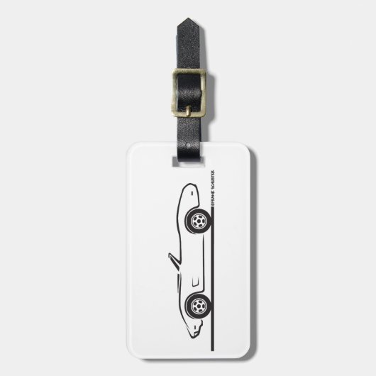 1974 - 1977 Corvette Converteerbaar Bagagelabel (Voorkant verticaal)