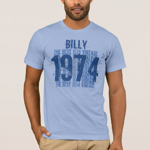 1974 40e verjaardag of een jaar  BLUE V01F T-shirt