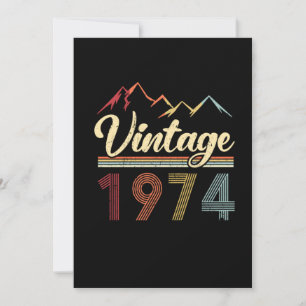 1974 47e geboortedag Retro 47 jaar oud Kaart