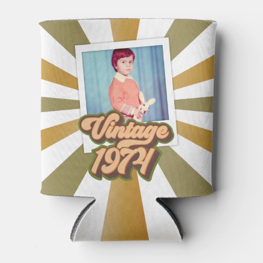  1974 50ste verjaardag foto blikjeskoeler (Voorkant)