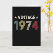 1974 50ste verjaardag Gift 50 jaar oud Kaart (Gele Bloem)