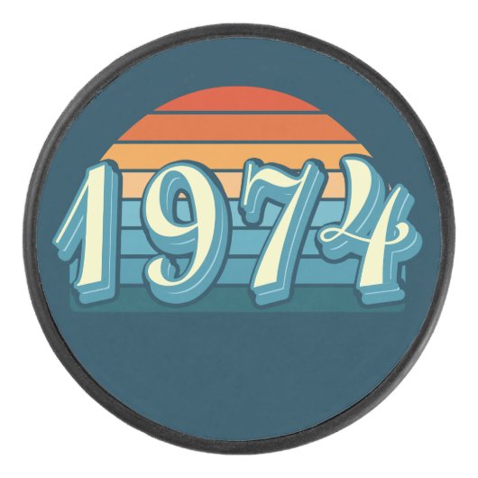1974 50ste verjaardag hockey puck (Voorkant)