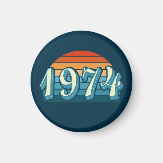1974 50ste verjaardag magneet (Voorkant)