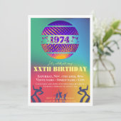  1974 51ste verjaardagsfeest kaart (Staand voorkant)