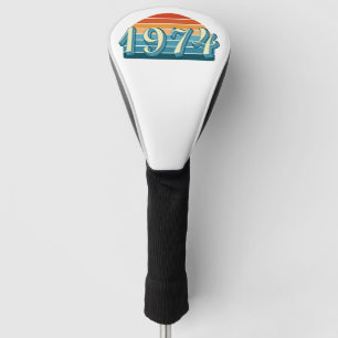 1974  52e Verjaardag Golf Head Hoesje Retro Golfheadcover