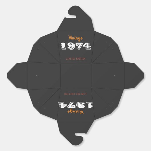 1974 52ste verjaardag gunst Boxen – Limited E Bedankdoosjes (Ongevouwen)
