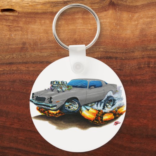 1974-78 Camaro Gray Car Sleutelhanger (Voorkant)