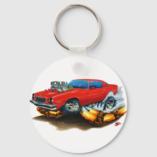 1974-78 Camaro Red Car Sleutelhanger (Voorkant)