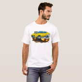 1974-78 Camaro Yellow Car T-shirt (Voorkant volledig)