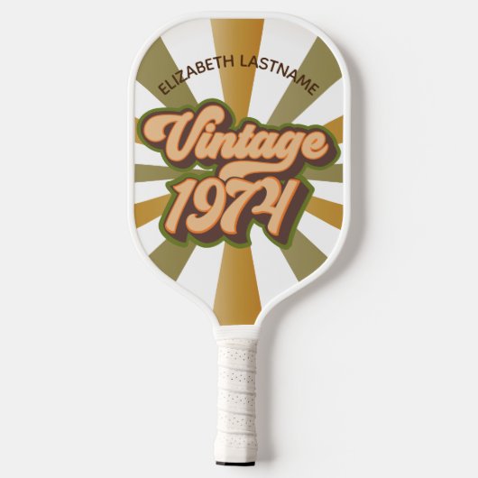  1974 Aangepaste naam Pickleball Paddle (Achterkant)