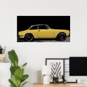 1974 Alfa Romeo 2000 GTV iNiEZiONE Poster (Thuiskantoor)