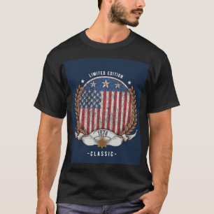 1974 Amerikaanse vlag T-shirt