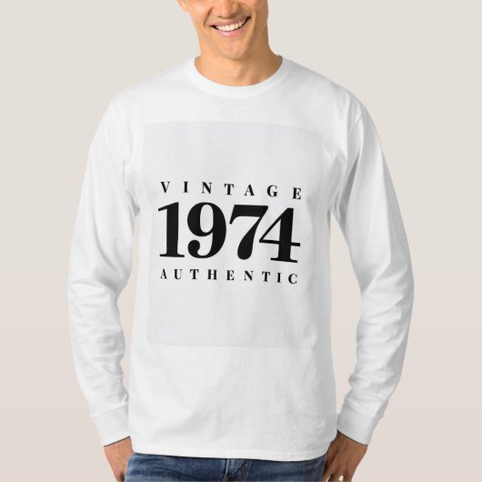  1974 Authentic – Retro Verjaardag Sweatshirt (Voorkant)