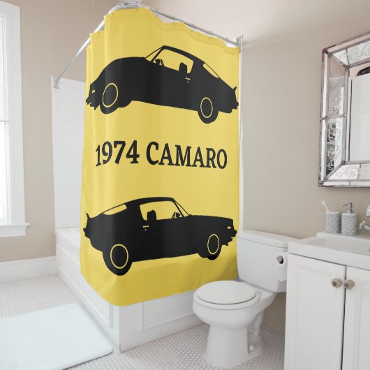 1974 Camaro Muscle Car Shower Curtain Douchegordijn (In situ)