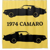 1974 Camaro Muscle Car Shower Curtain Douchegordijn (Voorkant)