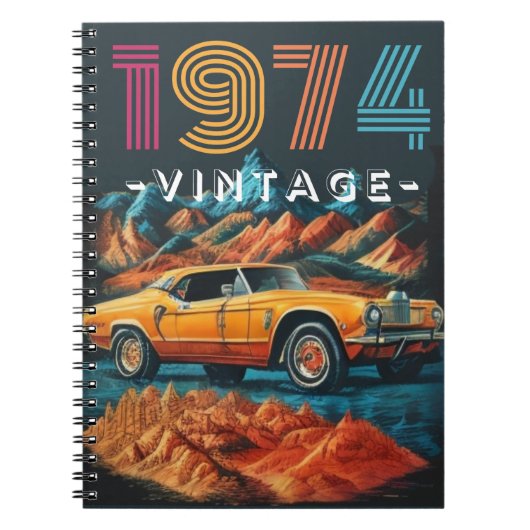  1974 coole auto notitieboek (Voorkant)