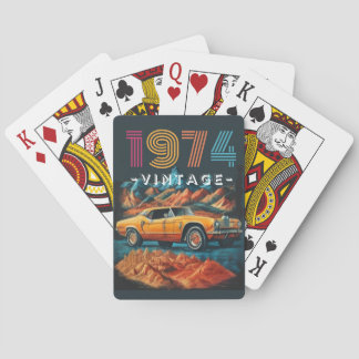 1974 coole auto pokerkaarten
