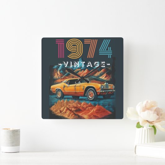 1974 coole auto vierkante klok (Huis)