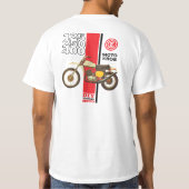 1974 CZ 380cc Motocross DIY  Moto T-shirt (Achterkant)