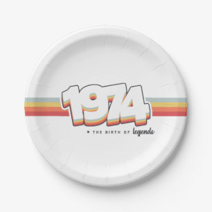 1974 De geboorte van legenden Papieren Bordje