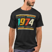 1974 Gemaakt in 1974 50ste verjaardag 50 jaar oud T-shirt (Voorkant)