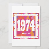 1974 - Gemaakt in 1974 Kaart (Voorkant)