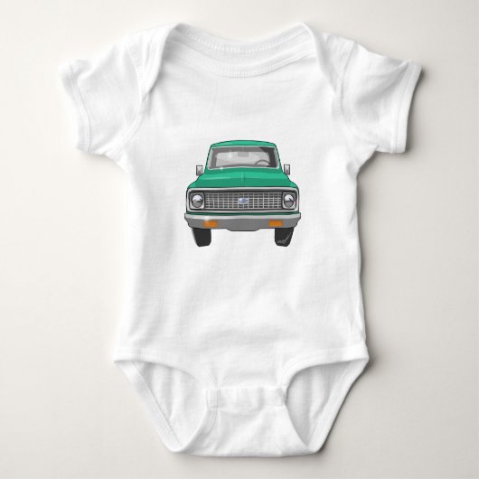 1974 Green Chevy Truck Romper (Voorkant)