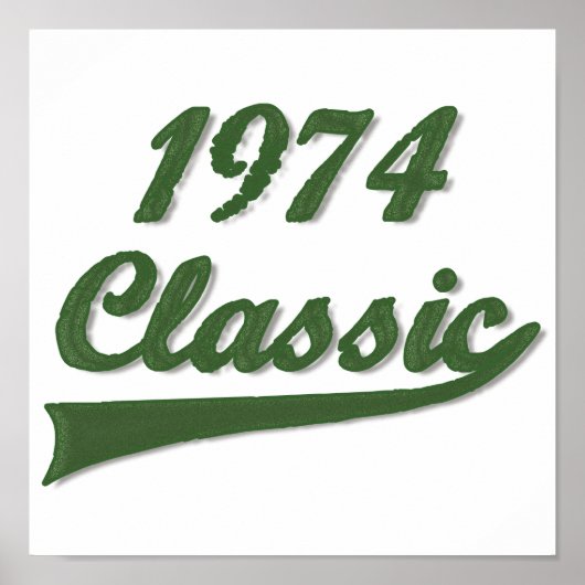 1974 Klassiek Poster (Voorkant)