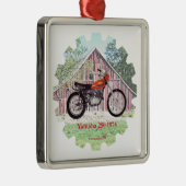 1974 Klassieke motorfiets Yamaha 250 Metalen Ornament (Rechts)