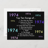 1974 Liederen Briefkaart (Voorkant / Achterkant)