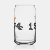  1974 Limited Edition 50th Birthday Gift Blikvorm Glas (Rechts)