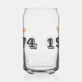  1974 Limited Edition 50th Birthday Gift Blikvorm Glas (Links)