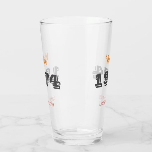  1974 Limited Edition 50th Birthday Gift Glas (Links)