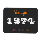 1974 Limited Edition 50th Birthday Gift Magneet (Horizontaal)