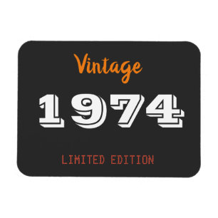 1974 Limited Edition 50th Birthday Gift Magneet