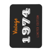  1974 Limited Edition 50th Birthday Gift Magneet (Verticaal)
