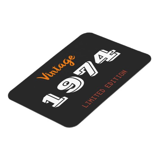 1974 Limited Edition 50th Birthday Gift Magneet (Linkerzijde)