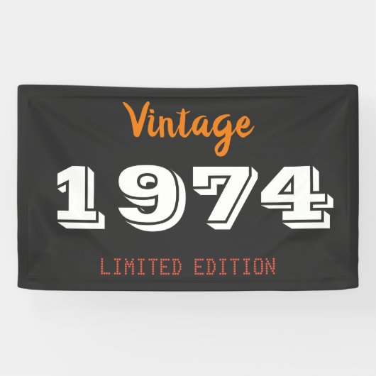 1974 Limited Edition Banner – Retro 52nd (Horizontaal)