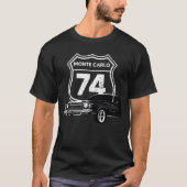 1974 Monte Carlo Front Side Uitzicht met modeljaar T-shirt (Voorkant)