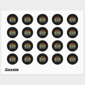 1974 Origineel P 49th Ronde Sticker (Vel)