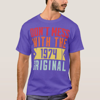 1974 Origineel verjaardagscadeau T-shirt
