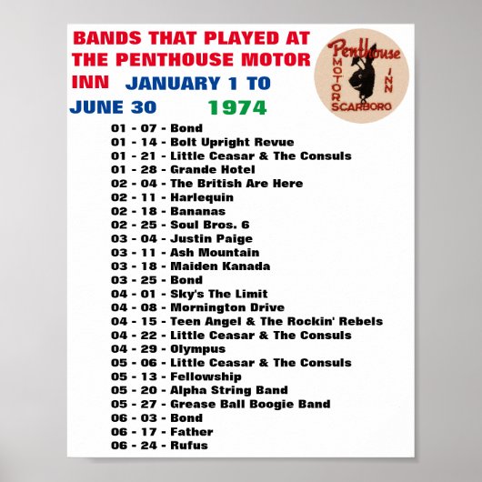 1974 - PENTHOUSE - DEEL 1 POSTER (Voorkant)
