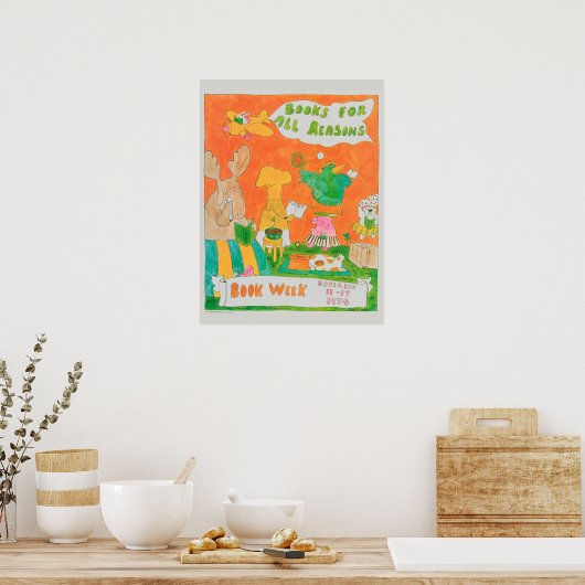 1974 Poster van de kinderboekweek (Keuken)