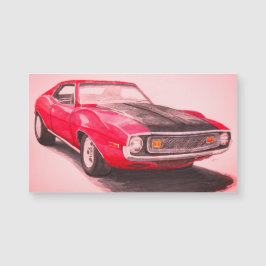 1974 Red Javelin Magneet