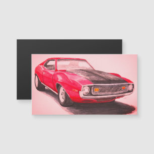 1974 Red Javelin Magneet