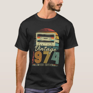 1974 Retro Cassette 1974 48th Birthday 48 T-shirt