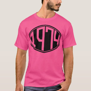 1974 Retro Hipster Verjaardag T-shirt